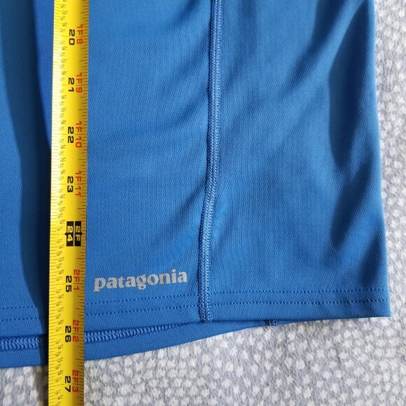 Patagonia Women’s Short Sleeve Crew Neck Fore Runner Shirt Blue - Picture 14 of 14